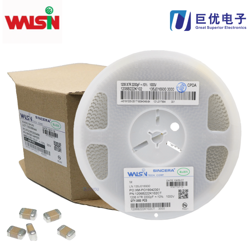 Walsin 華新 0402N821J500CT 電容器 - ...